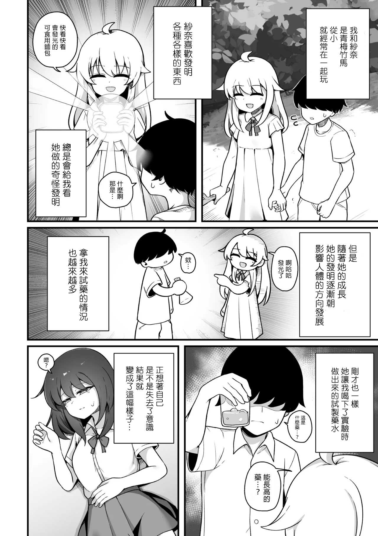 [パイングミ] TS薬を飲まされ幼馴染と百合えっち (二次元コミックマガジン TS百合堕ち 女の子同士なら何回でもイケるよねVol.2) 第1话 第2页