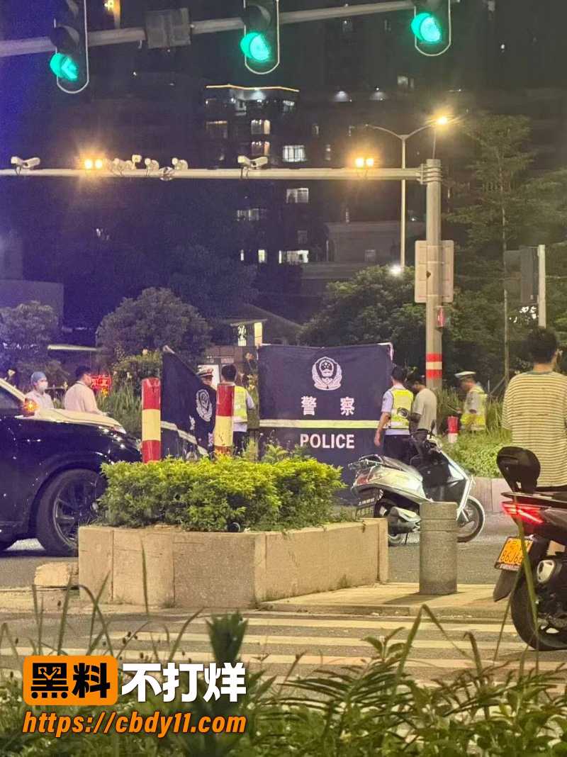 广东揭阳阳美保利一期 红绿灯岗发生严重车祸 有人挂球现场惨烈