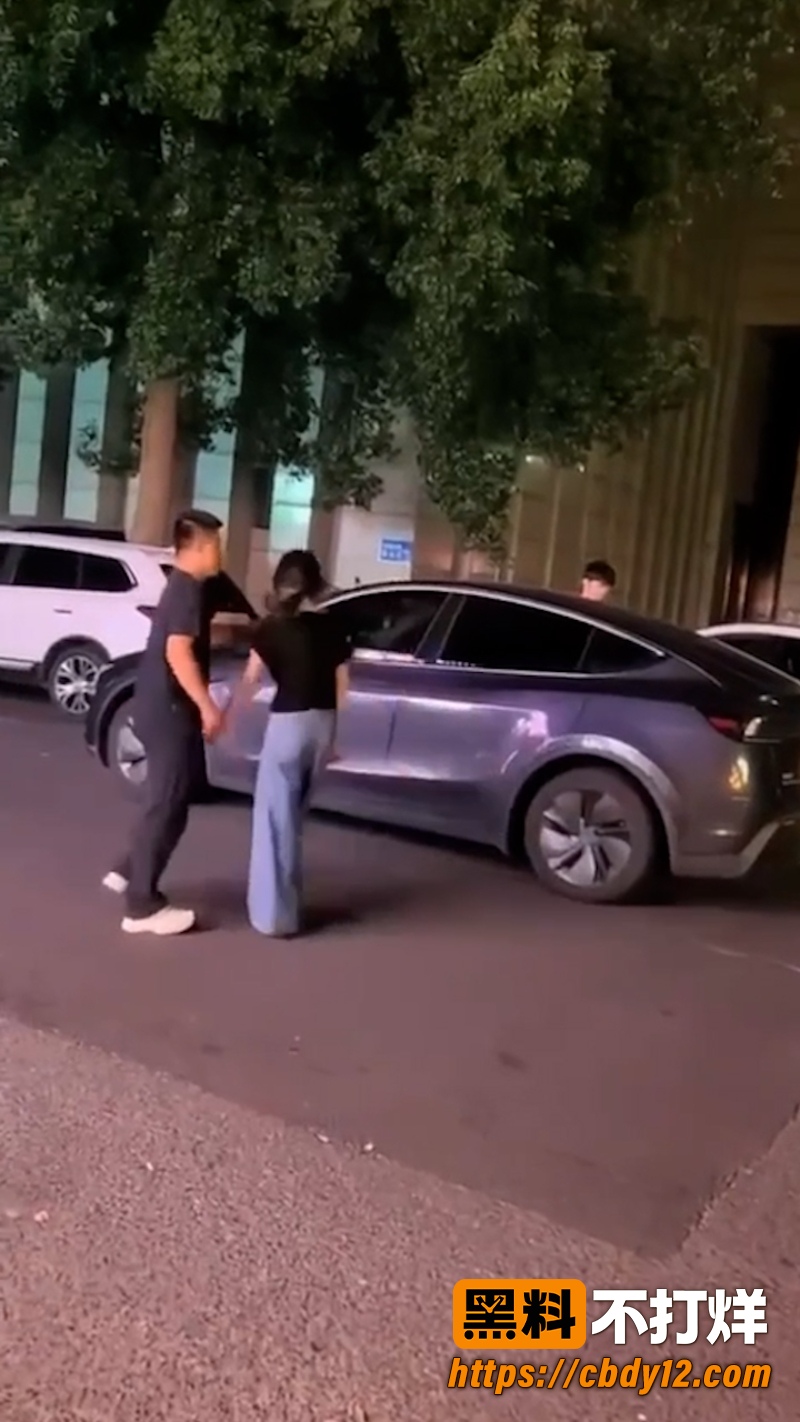 特斯拉车主老婆 深夜被小米车主约走 老公当场抓包拳打脚踢出轨女